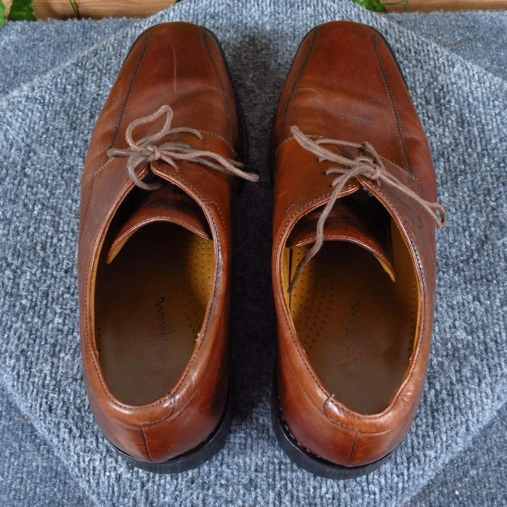 Cole Haan Air Giraldo Mens Apron Toe Derby Shoes Size 10.5 M Dress Brown Leather